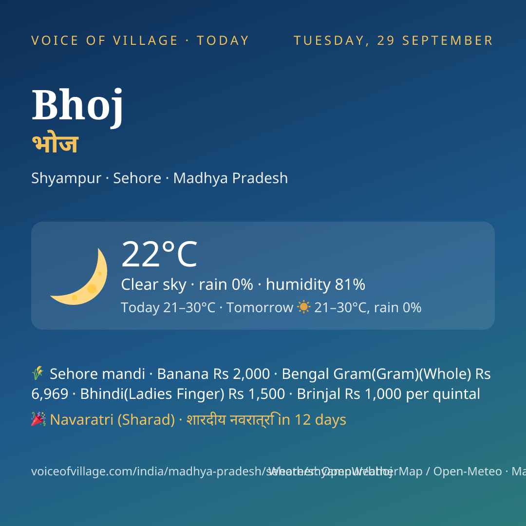 Bhoj today