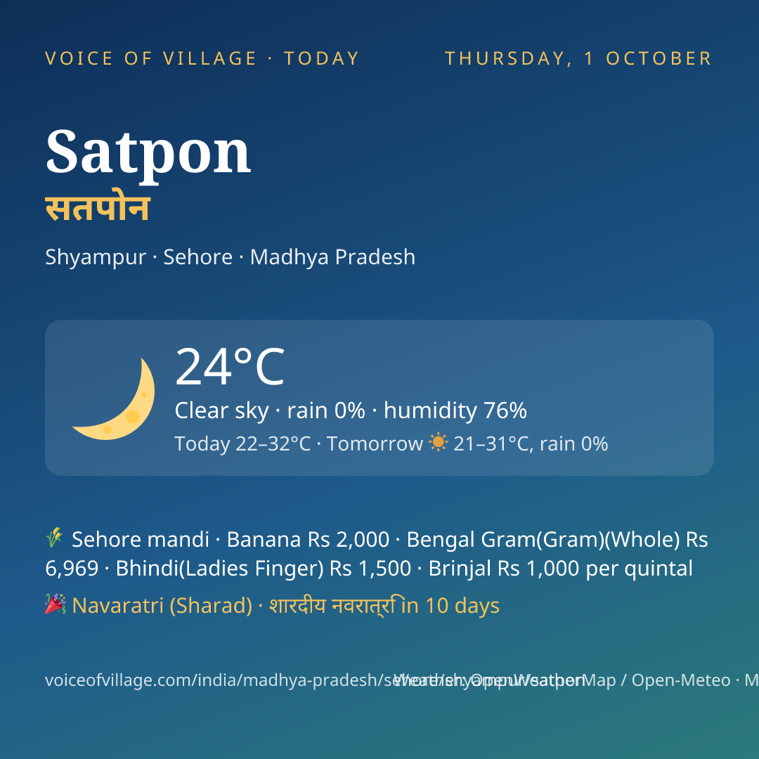 Satpon today