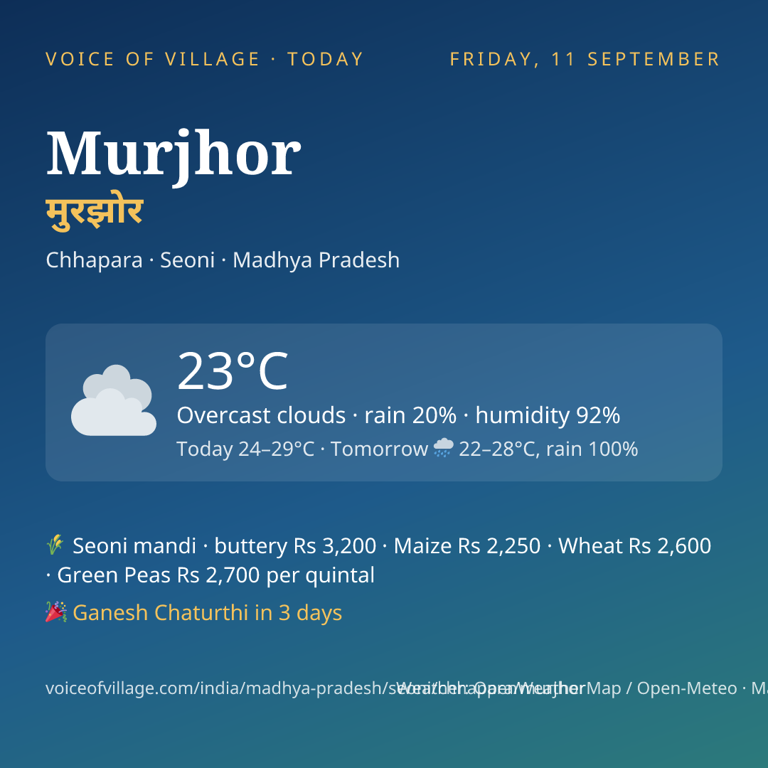 Murjhor today
