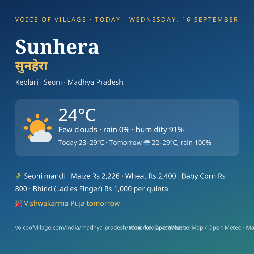 Sunhera today