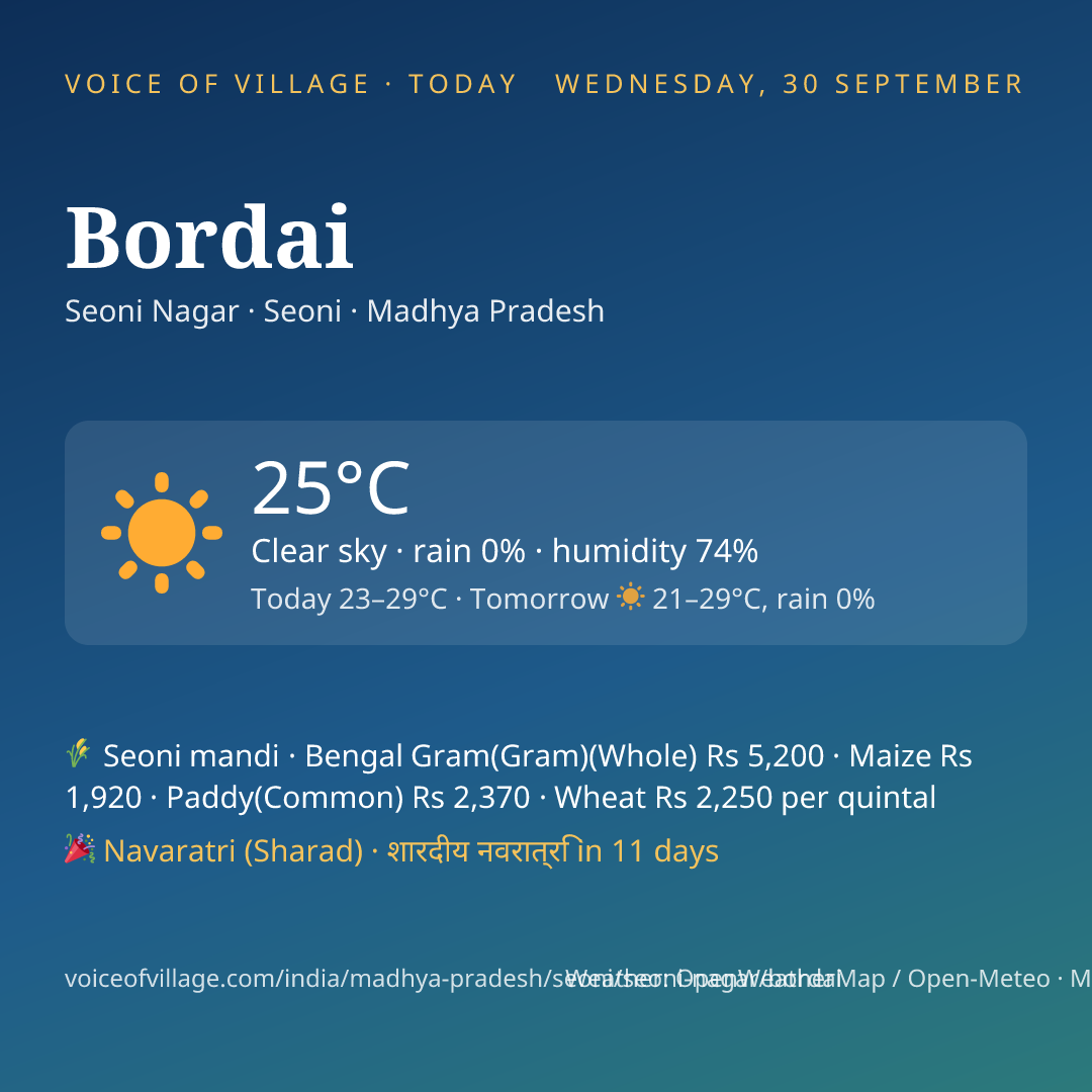 Bordai today