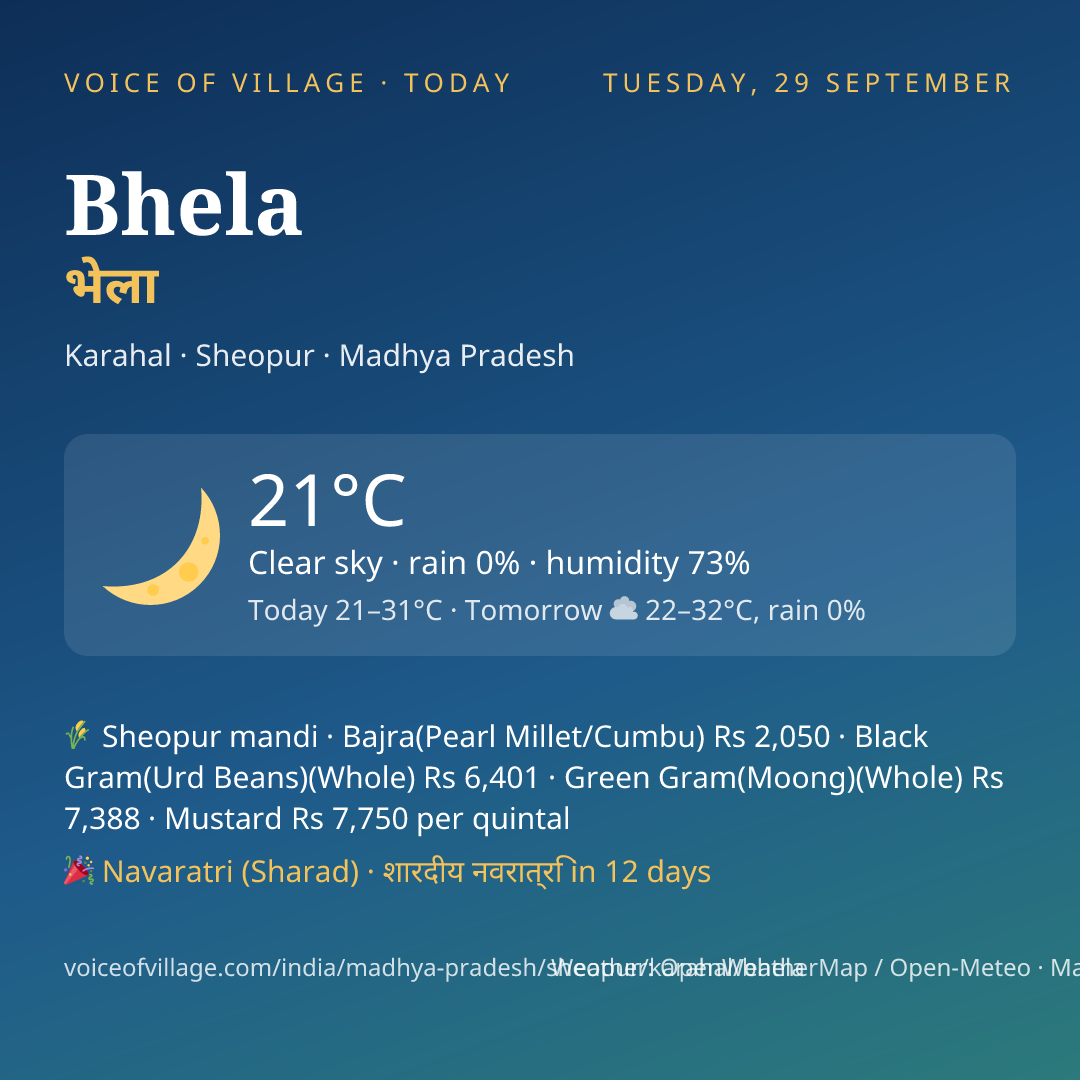 Bhela today