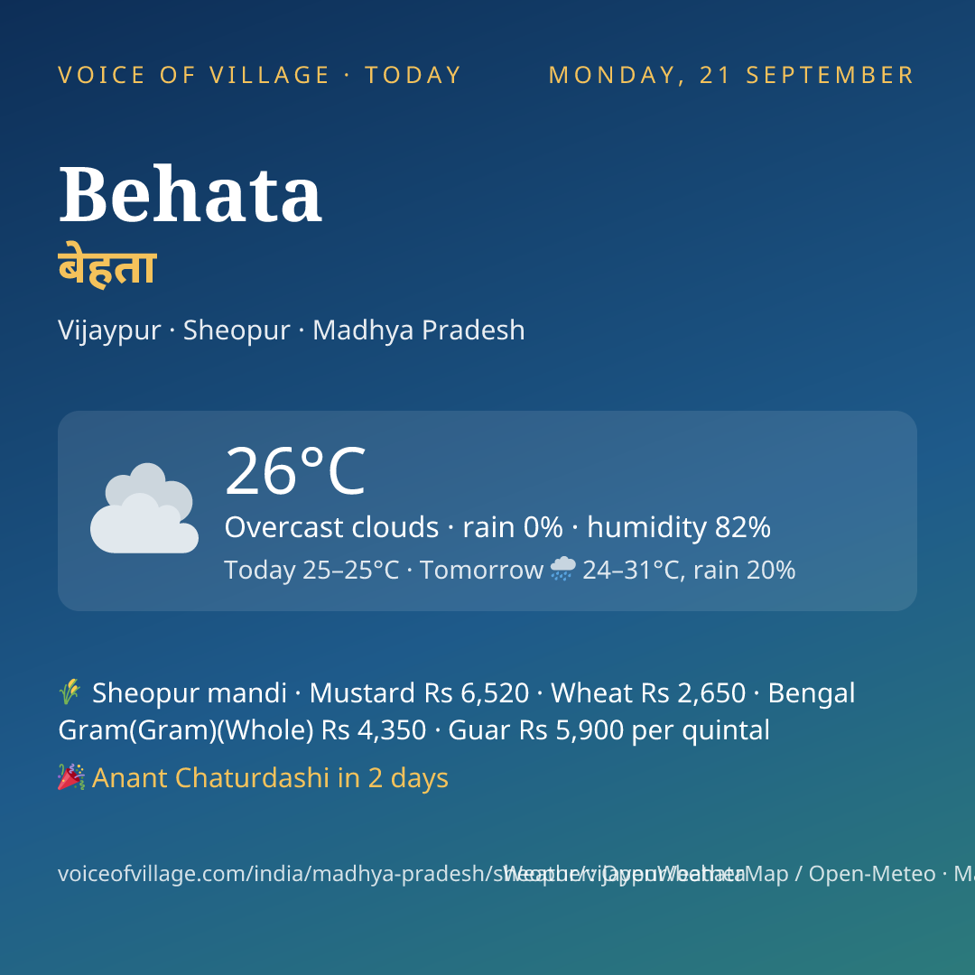 Behata today