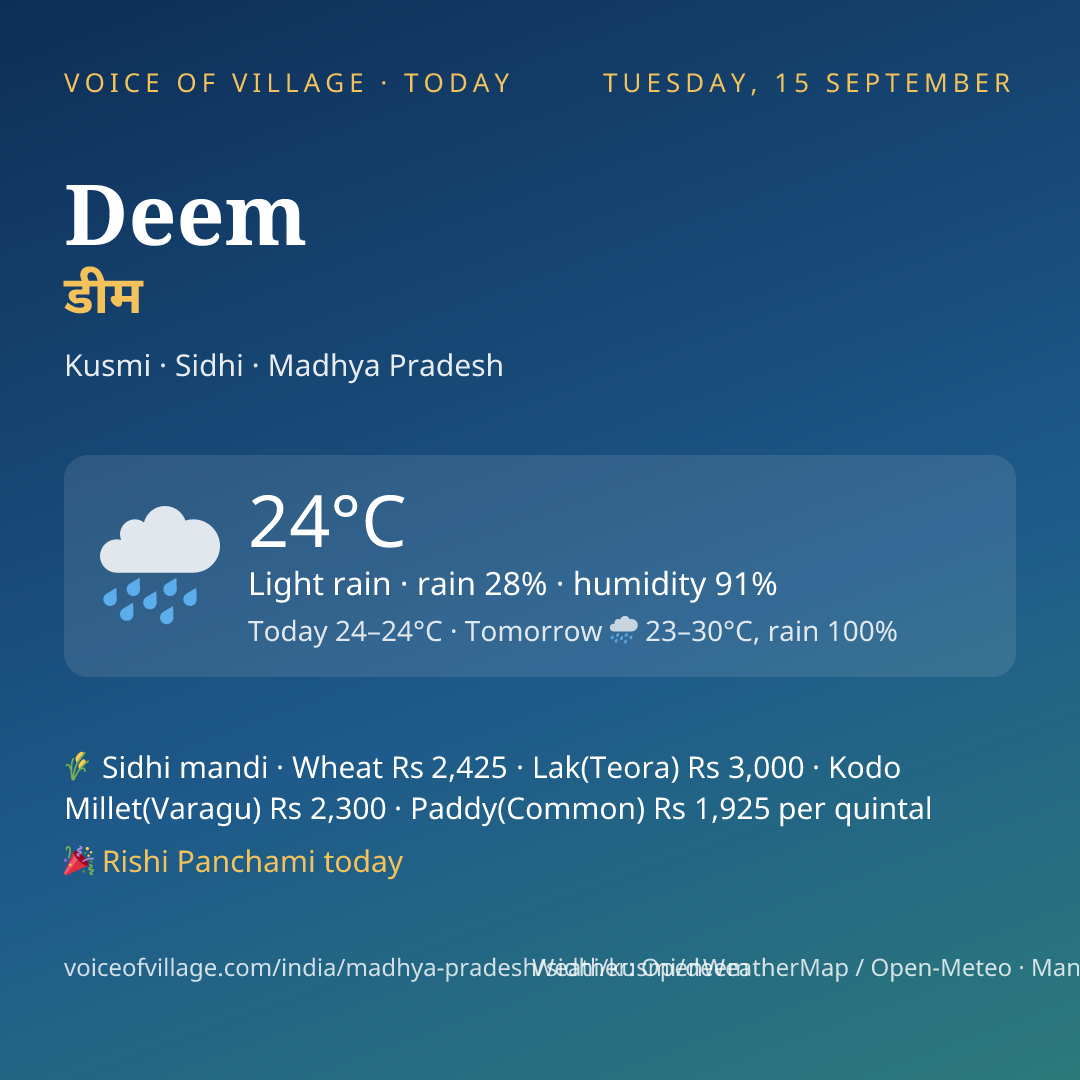 Deem today