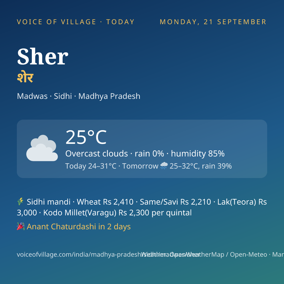 Sher today
