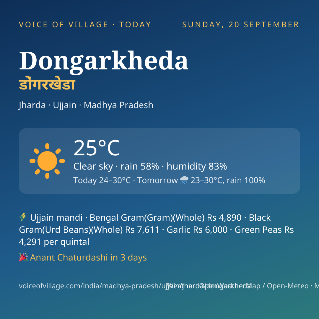 Dongarkheda today