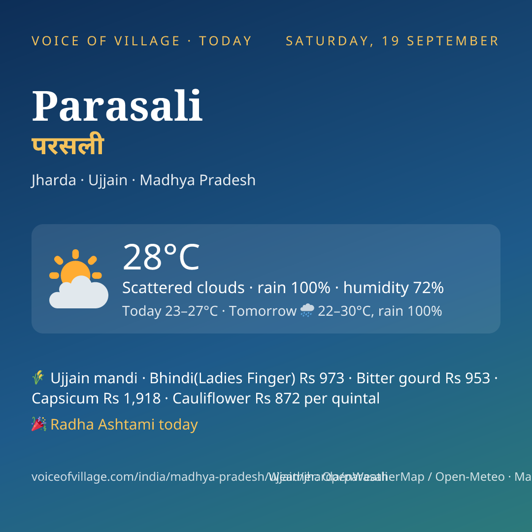 Parasali today