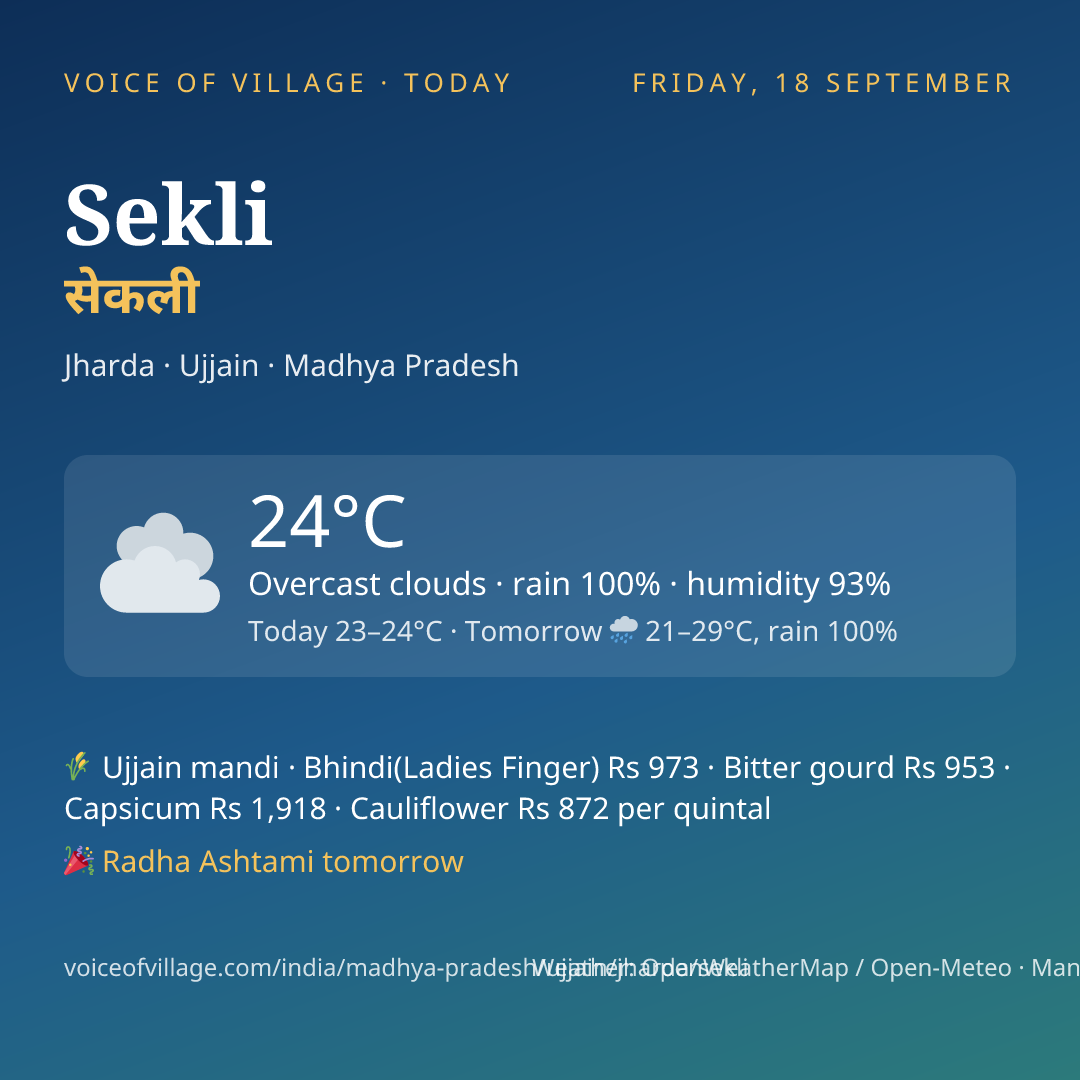 Sekli today