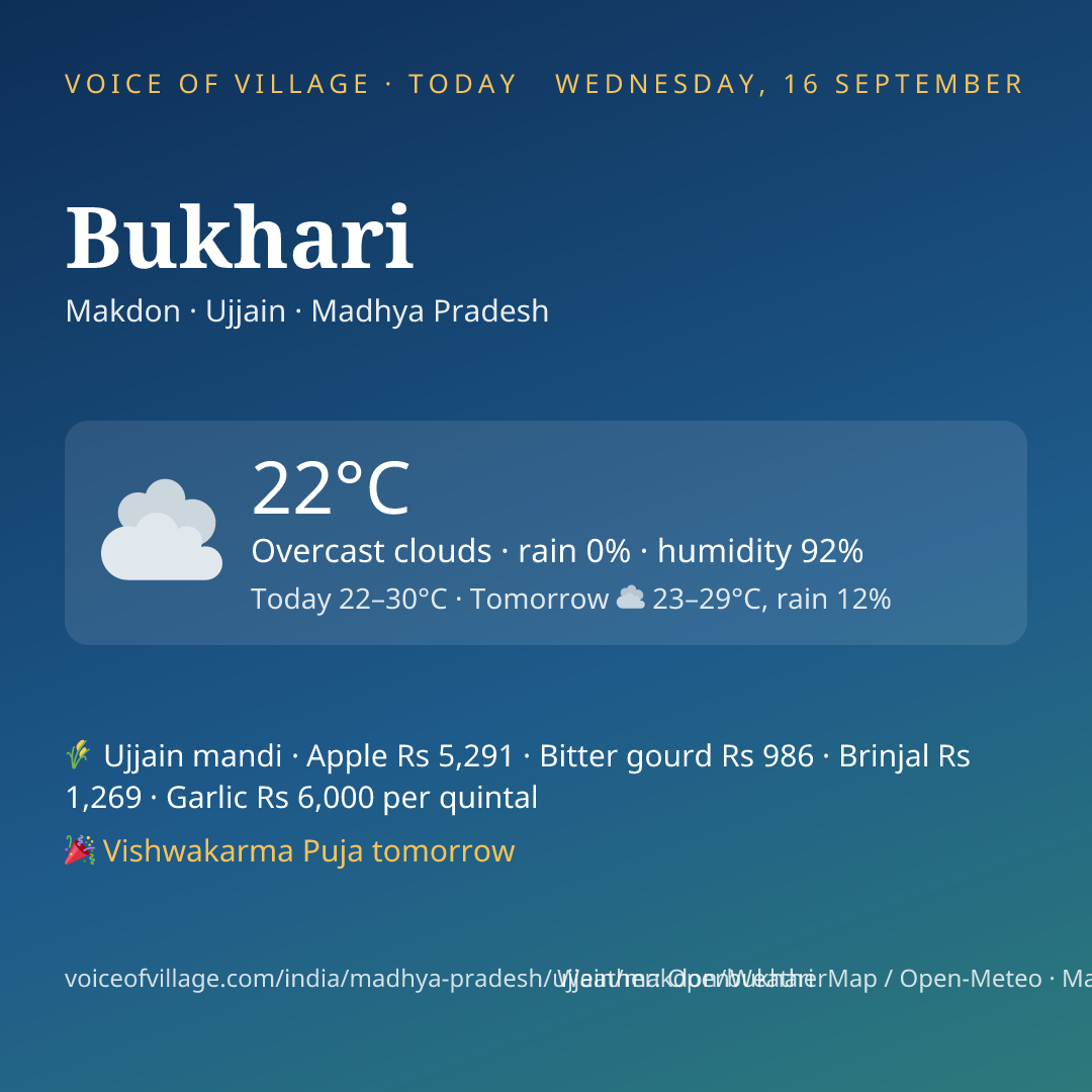 Bukhari today