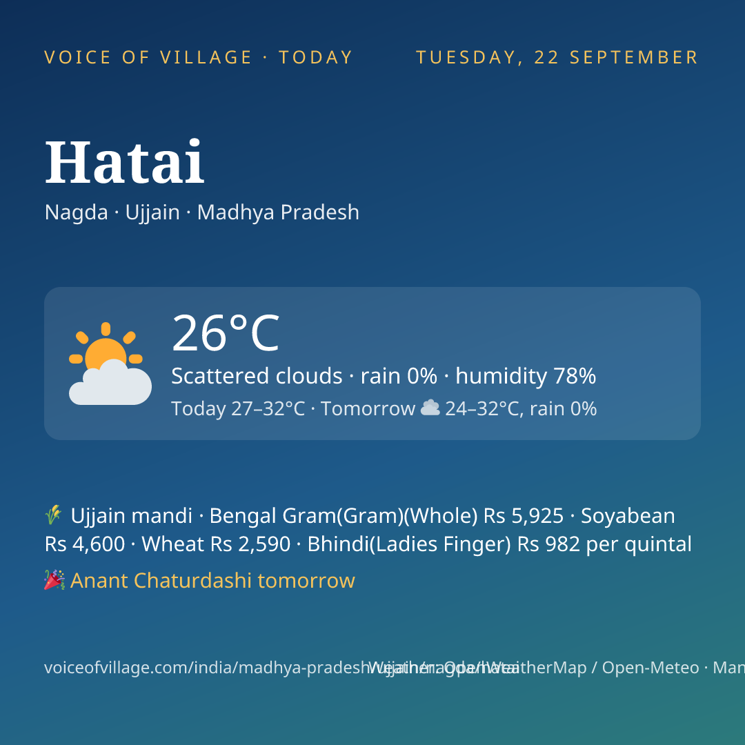 Hatai today