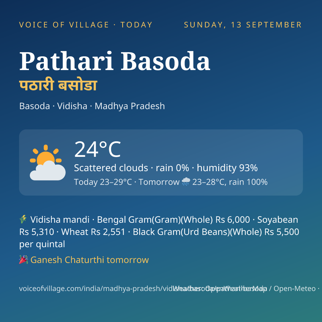 Pathari Basoda today