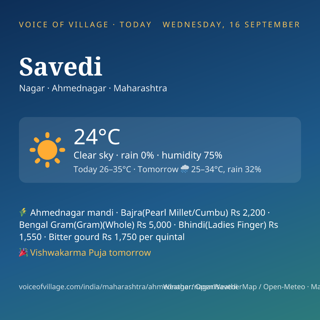 Savedi today