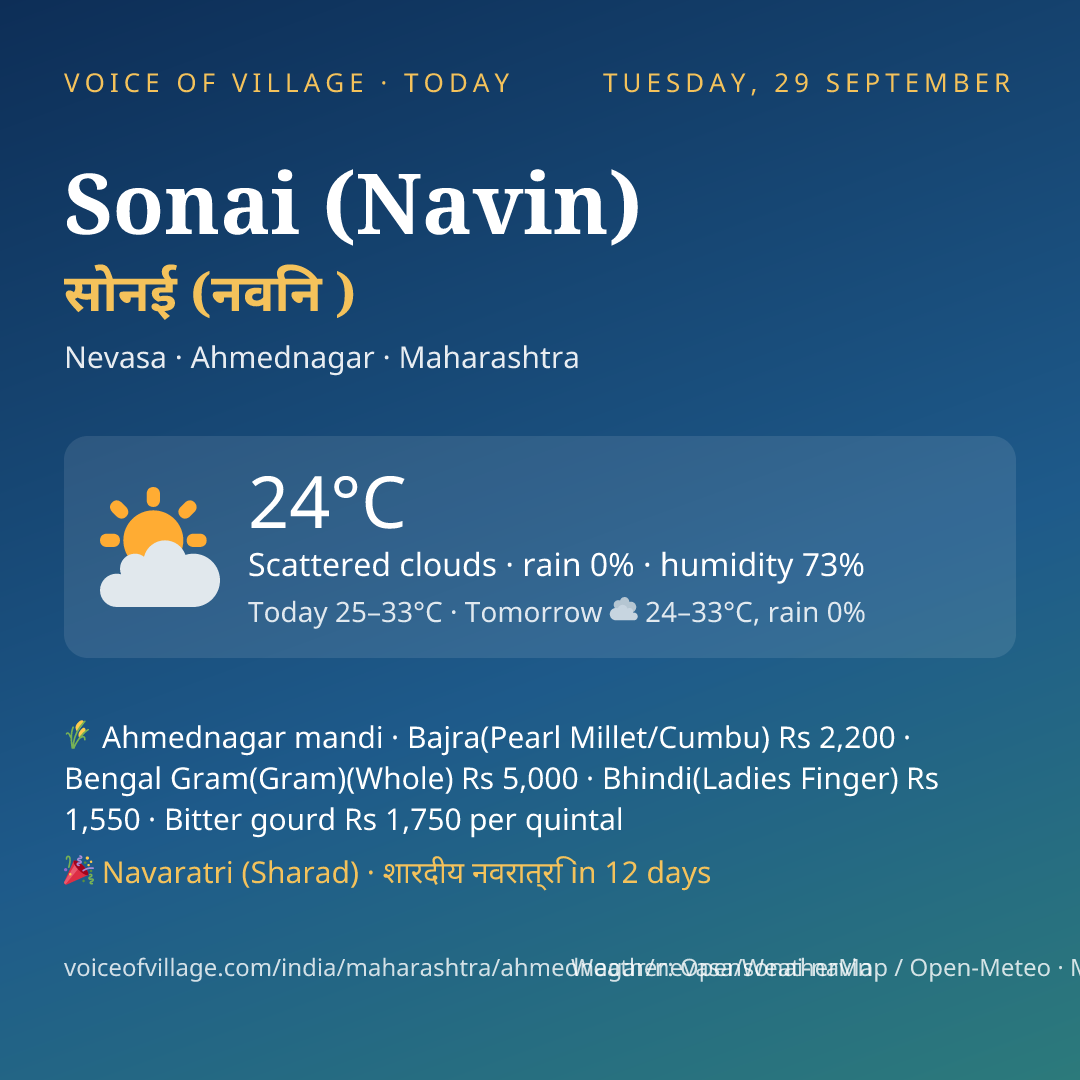 Sonai (Navin) today