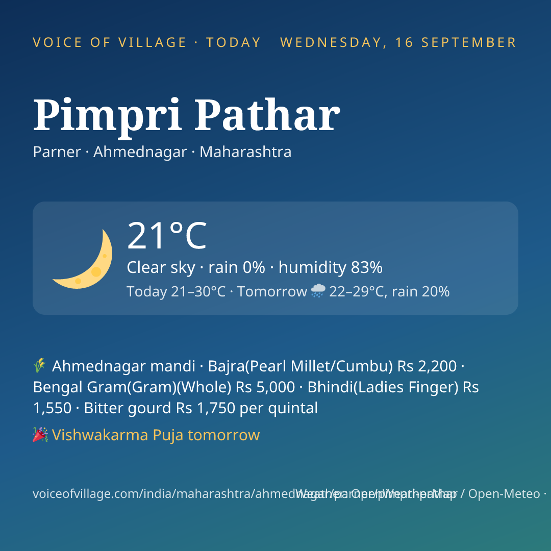 Pimpri Pathar today