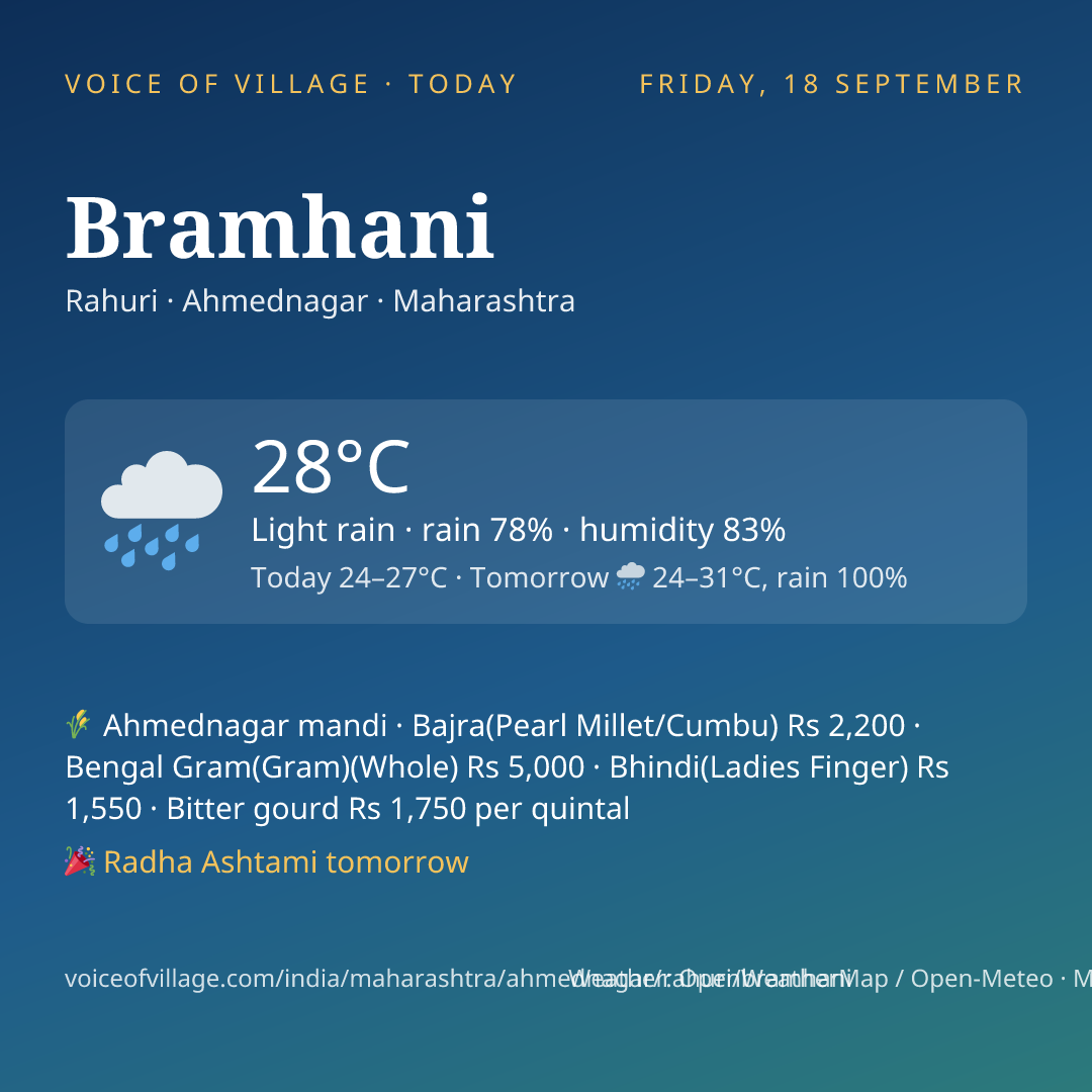 Bramhani today