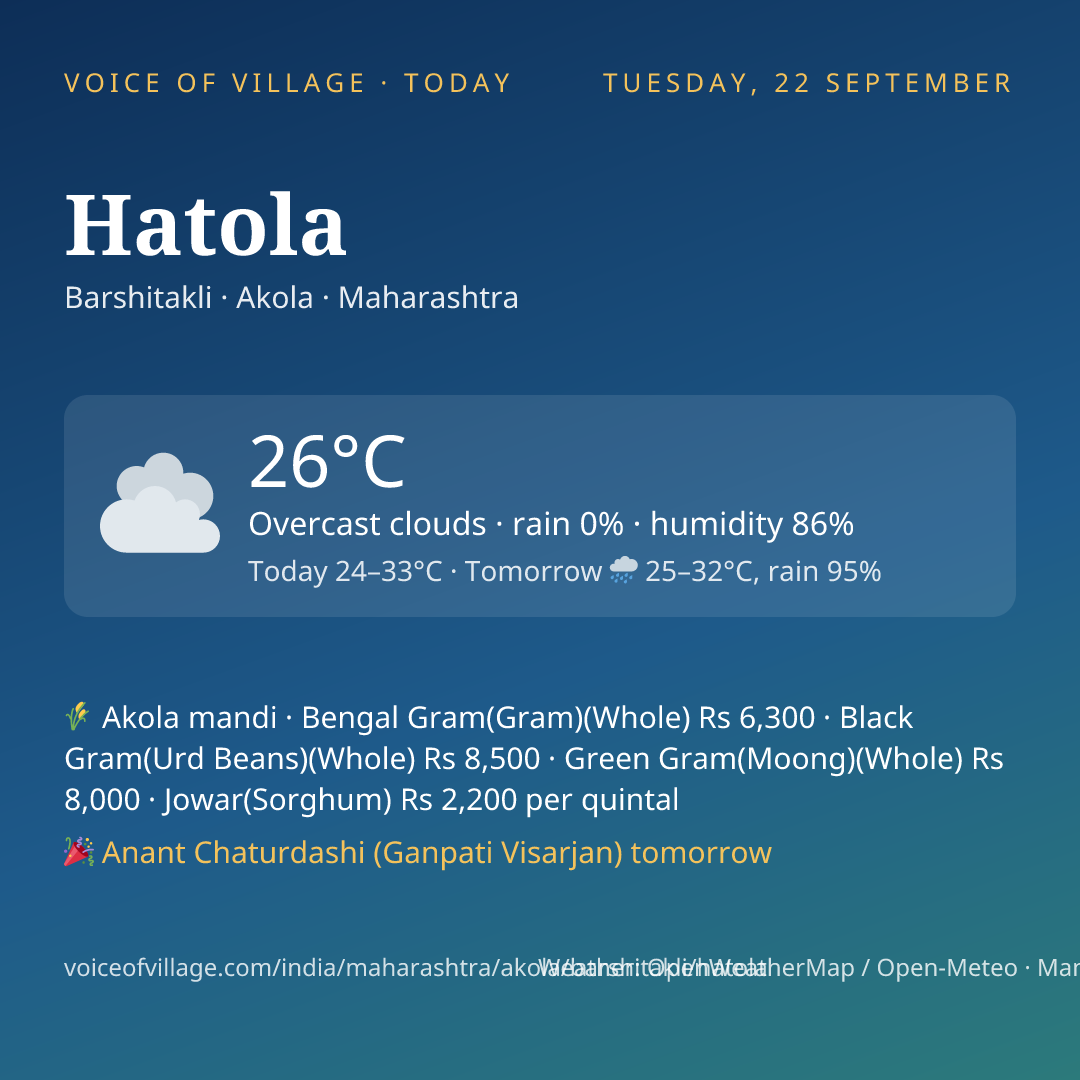 Hatola today