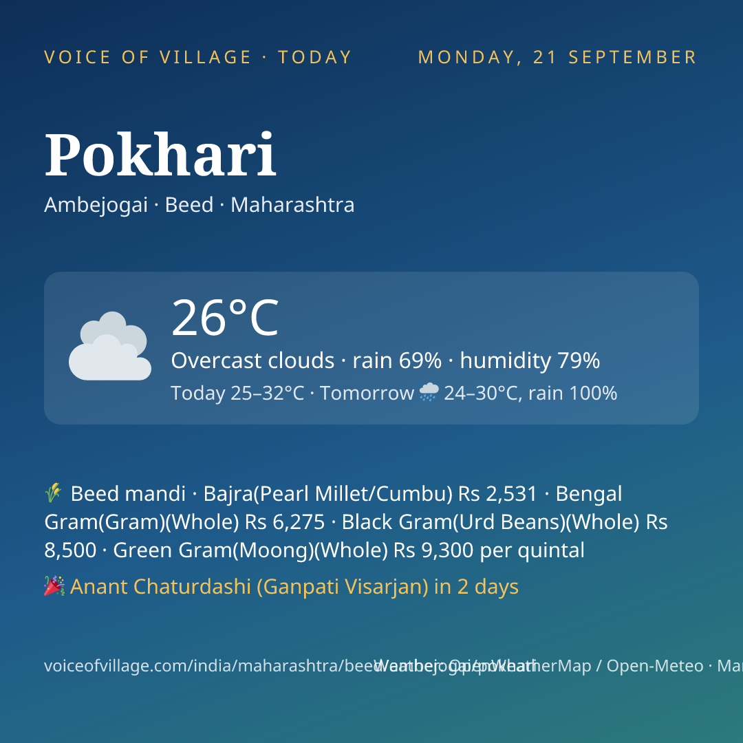 Pokhari today