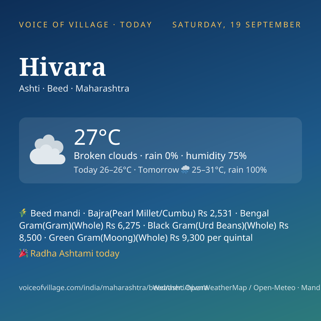 Hivara today