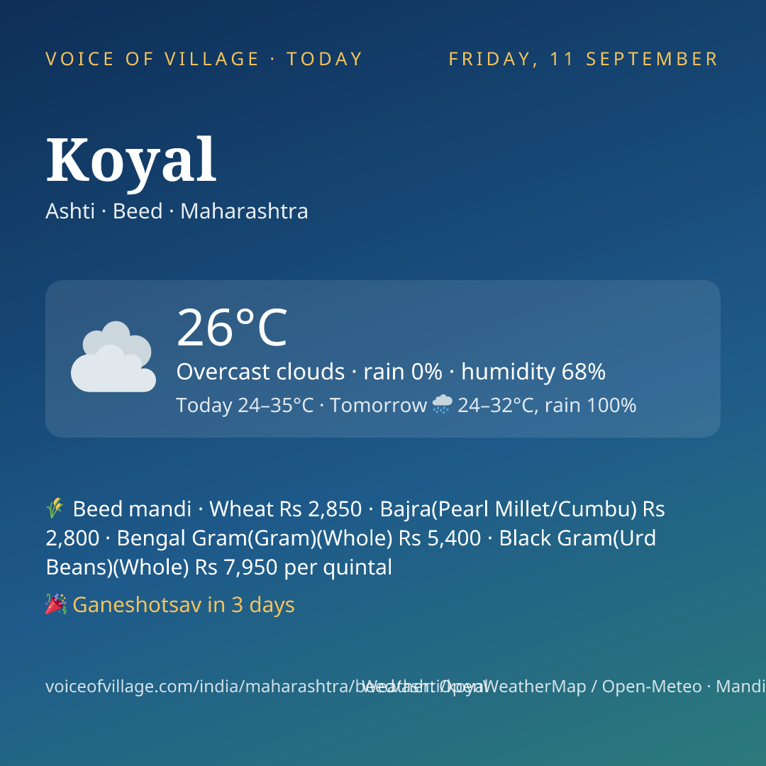 Koyal today