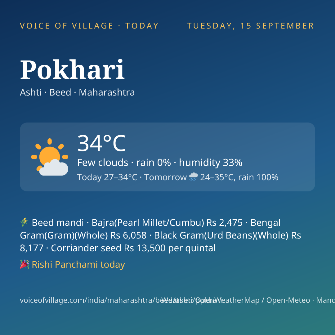 Pokhari today
