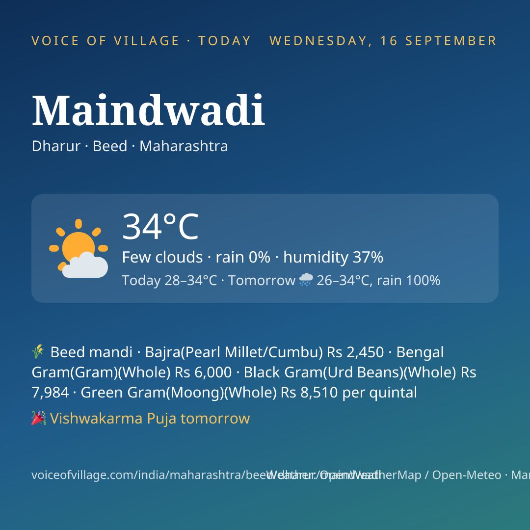 Maindwadi today