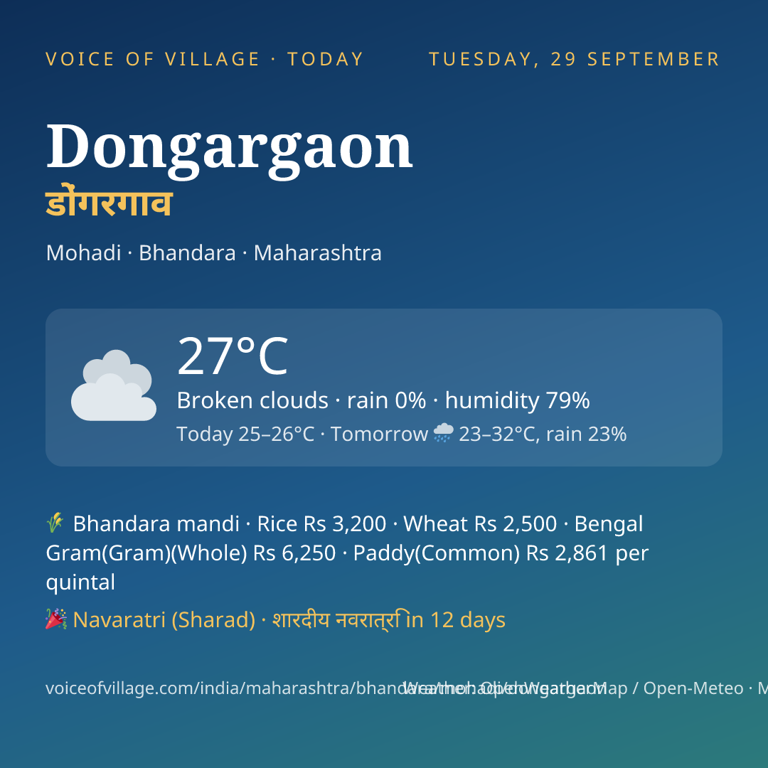 Dongargaon today