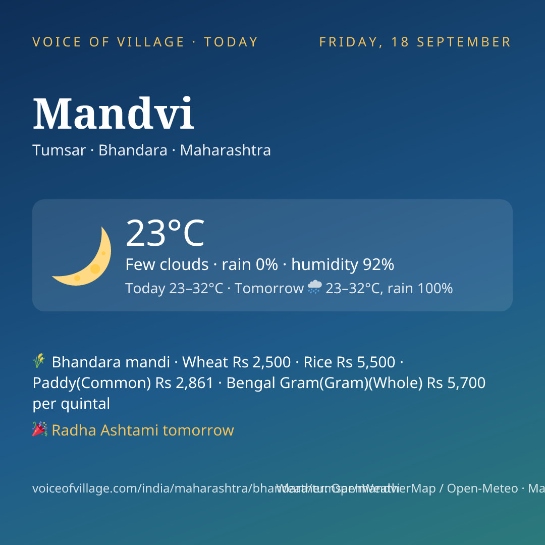 Mandvi today