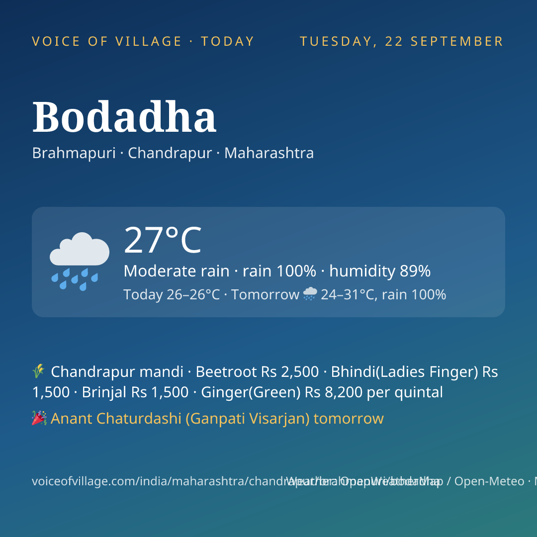 Bodadha today