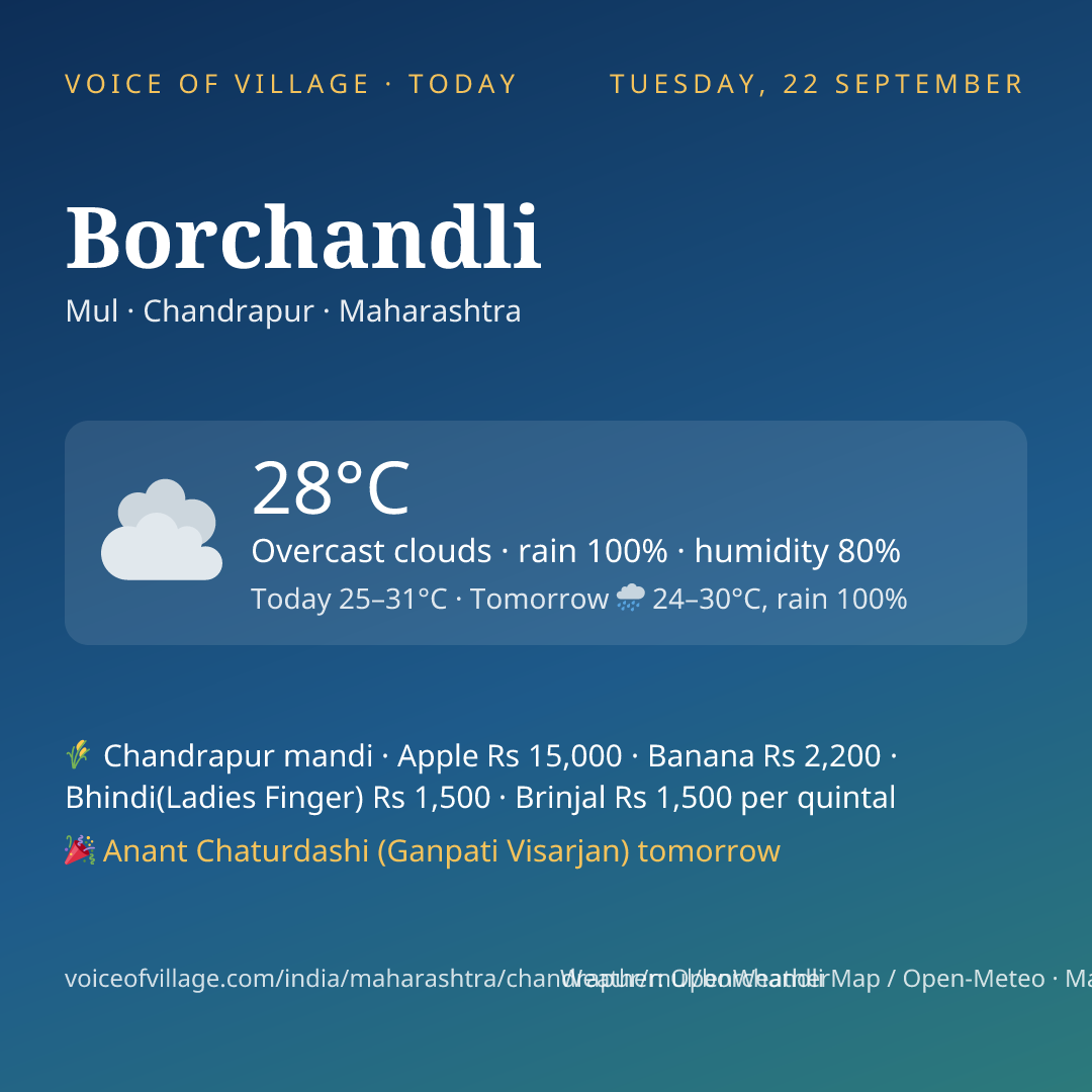 Borchandli today