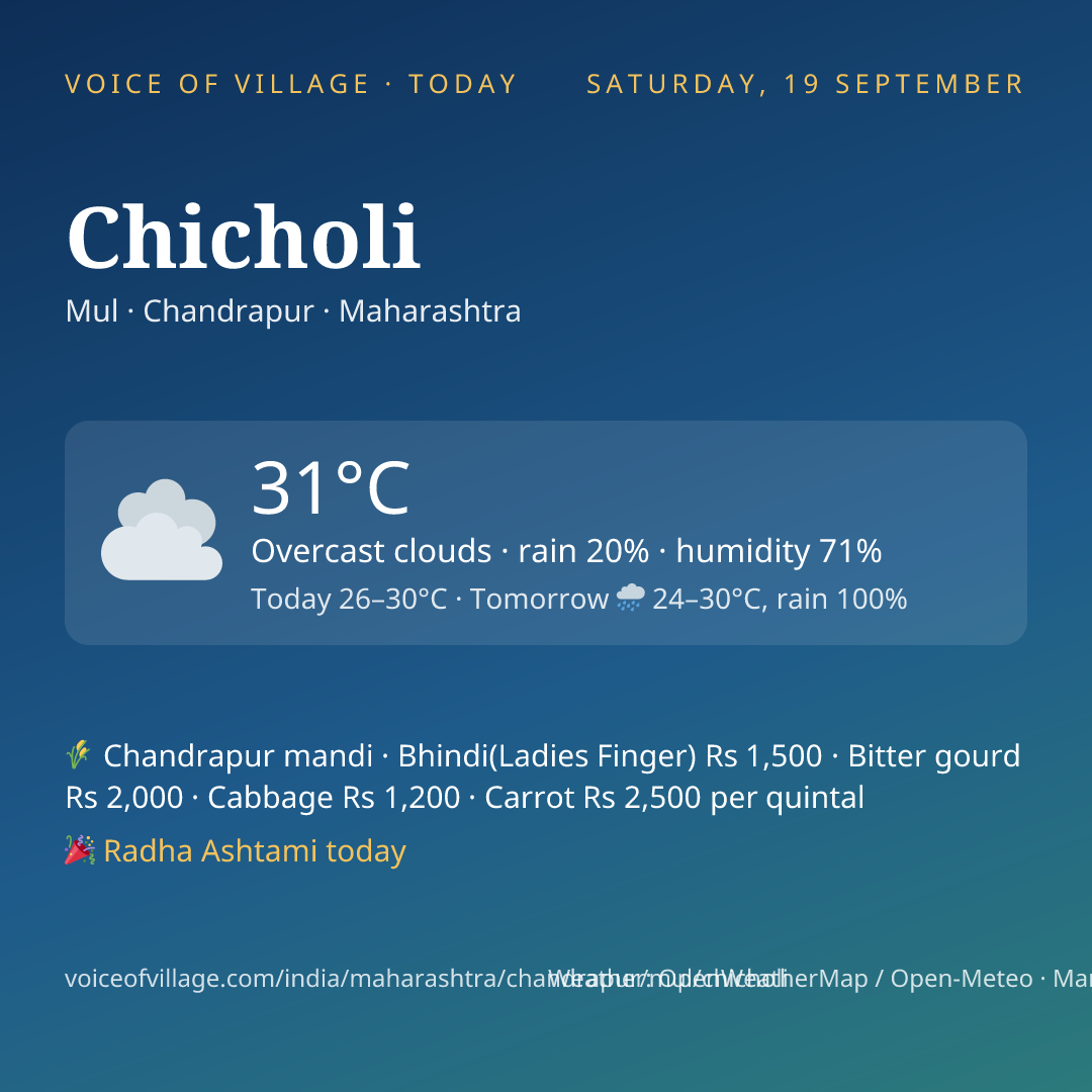 Chicholi today