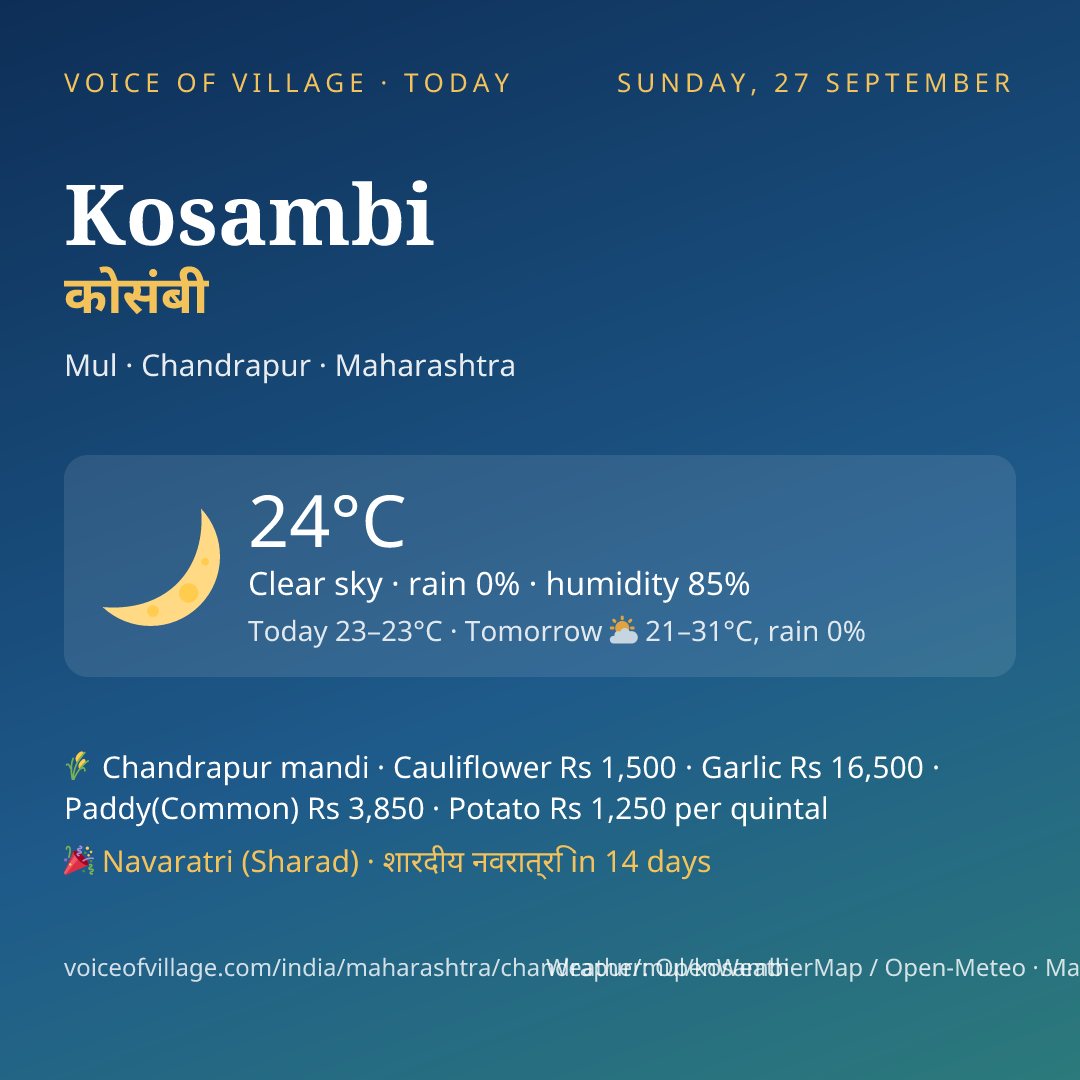 Kosambi today