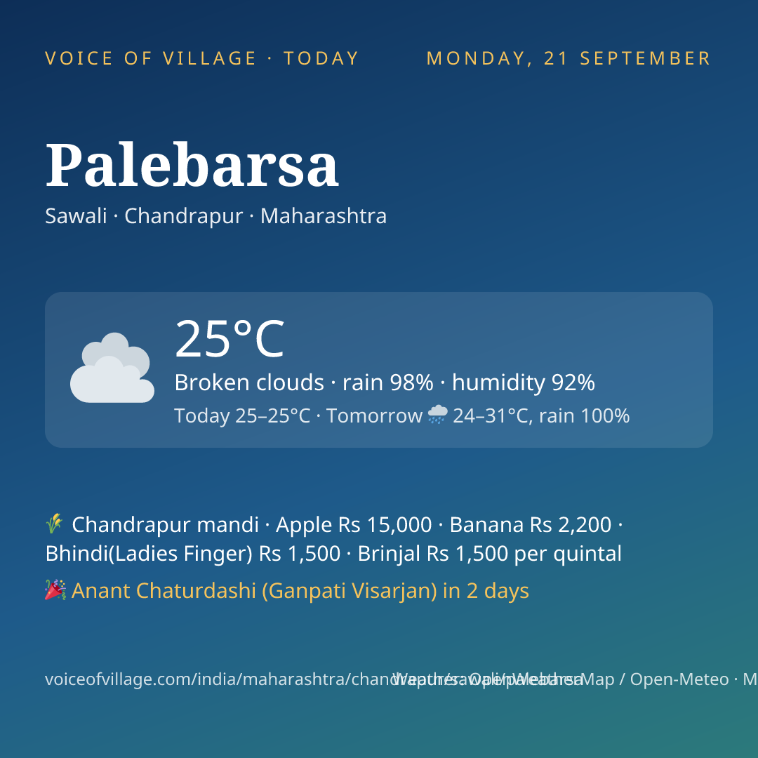 Palebarsa today