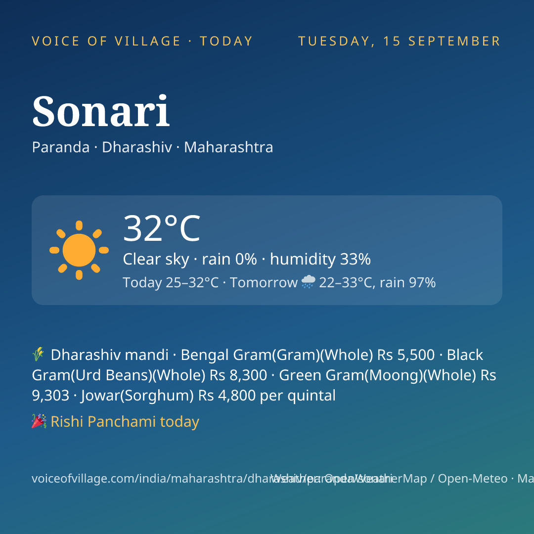 Sonari today