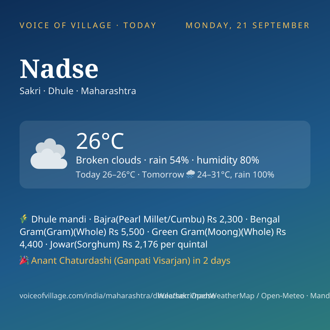 Nadse today