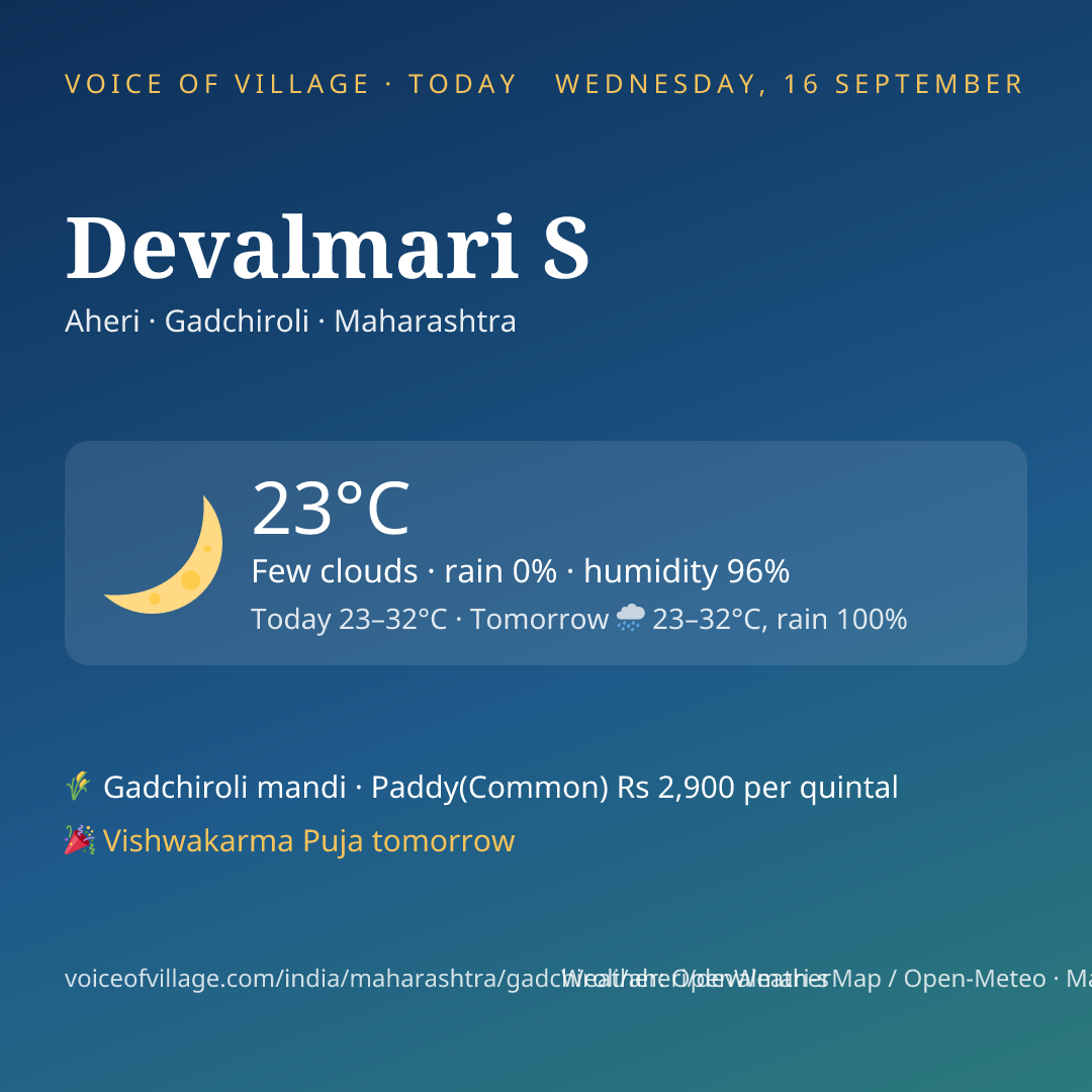 Devalmari S today