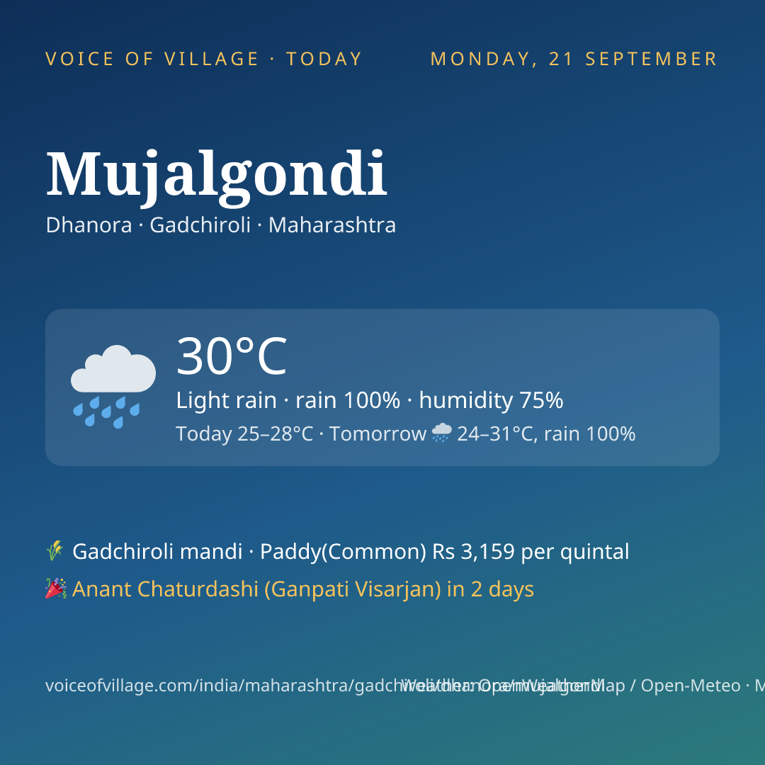 Mujalgondi today