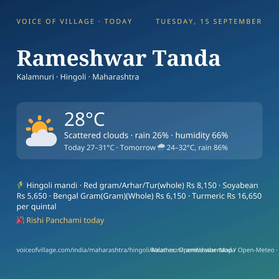Rameshwar Tanda today