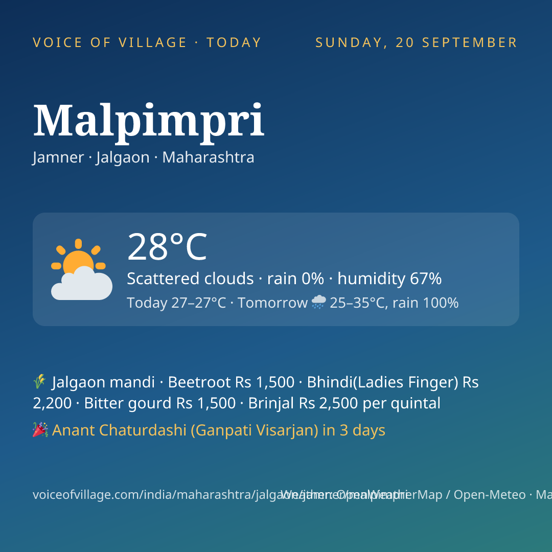 Malpimpri today