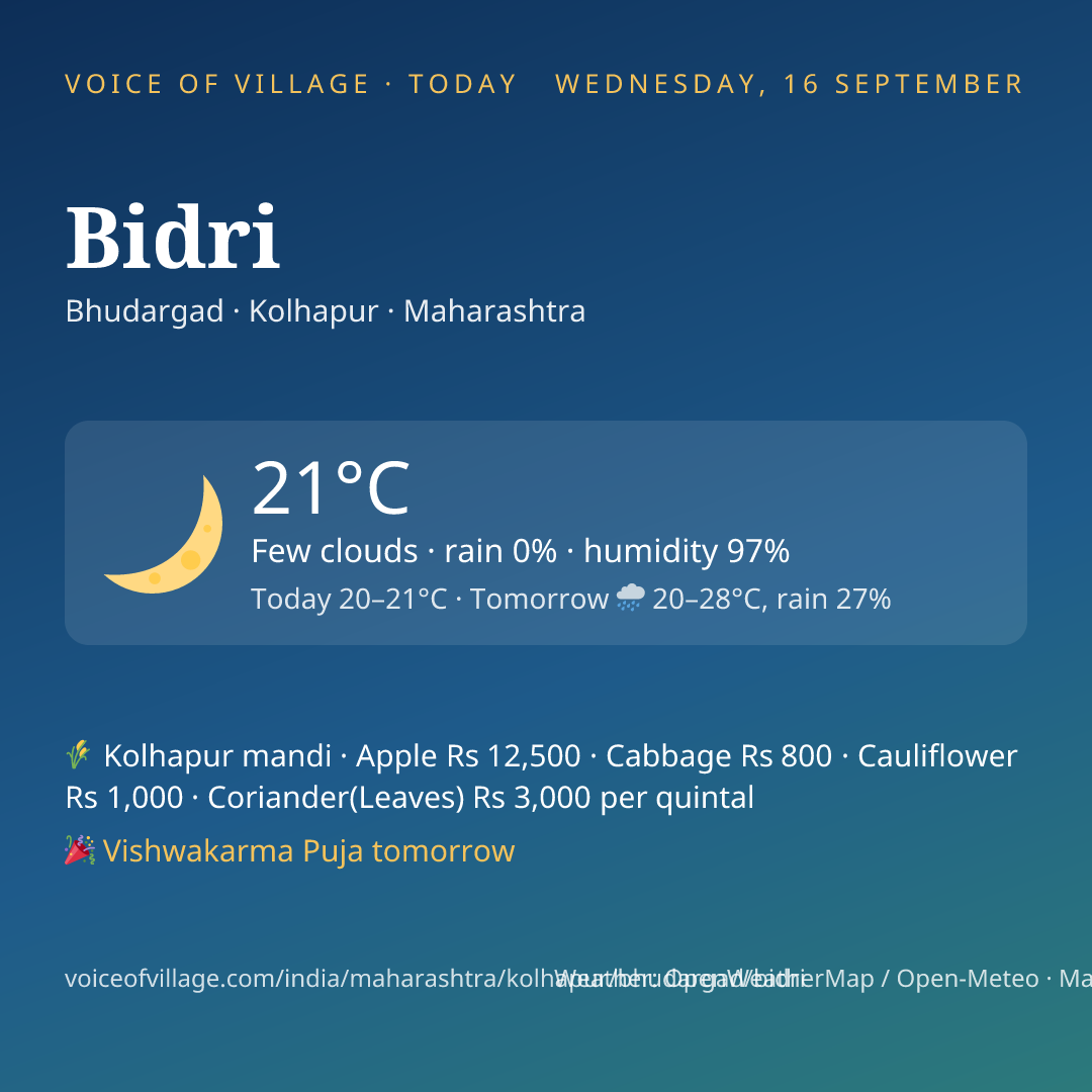 Bidri today