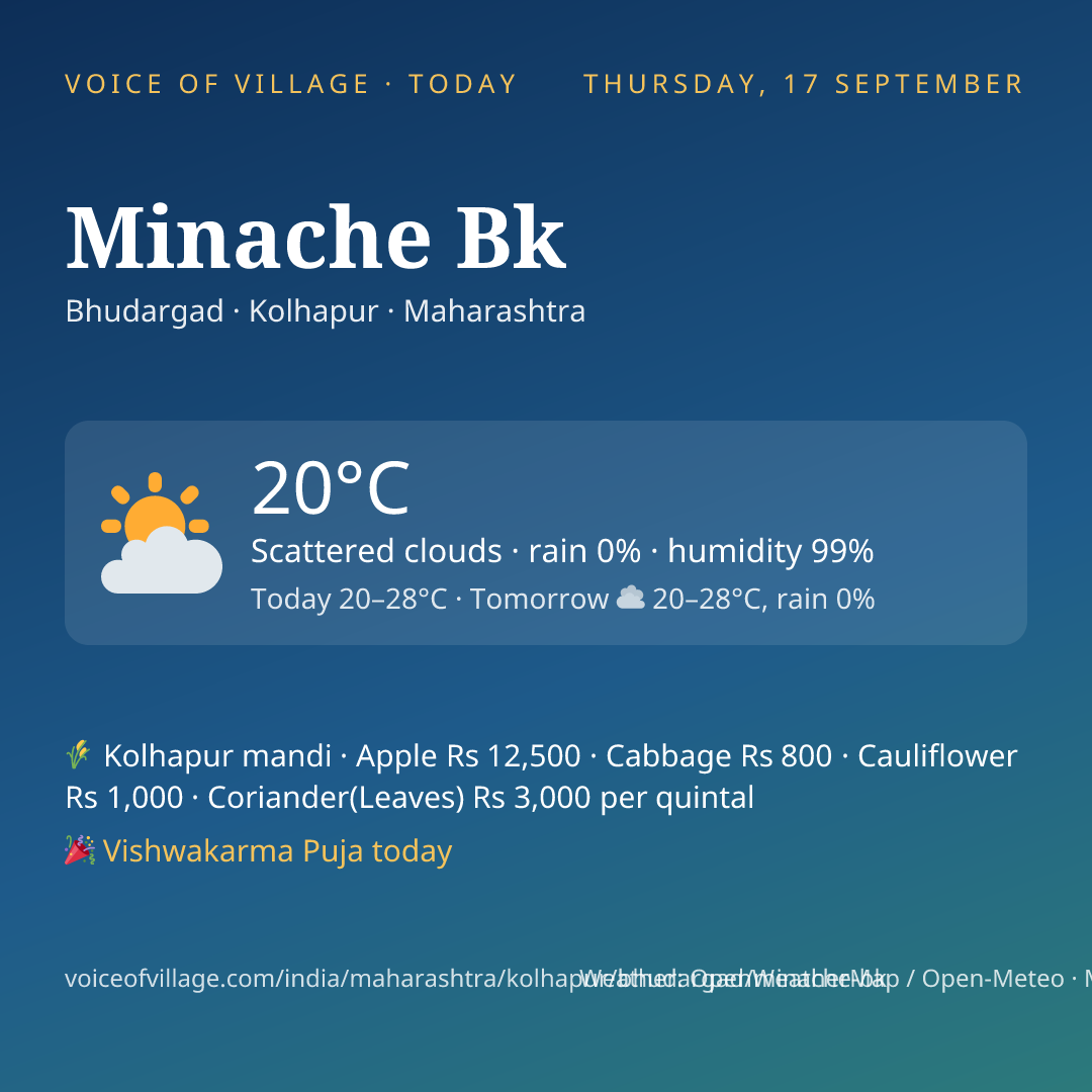 Minache Bk today