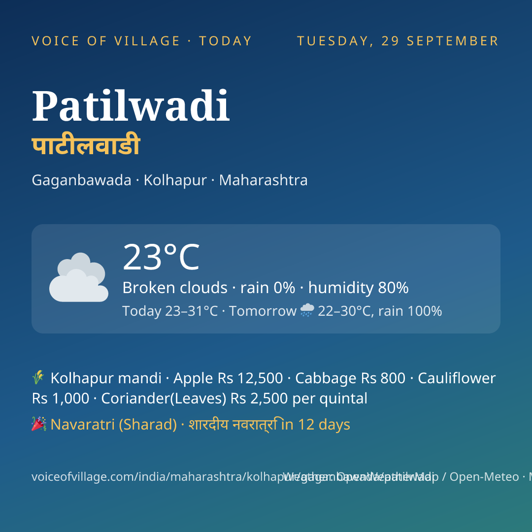 Patilwadi today