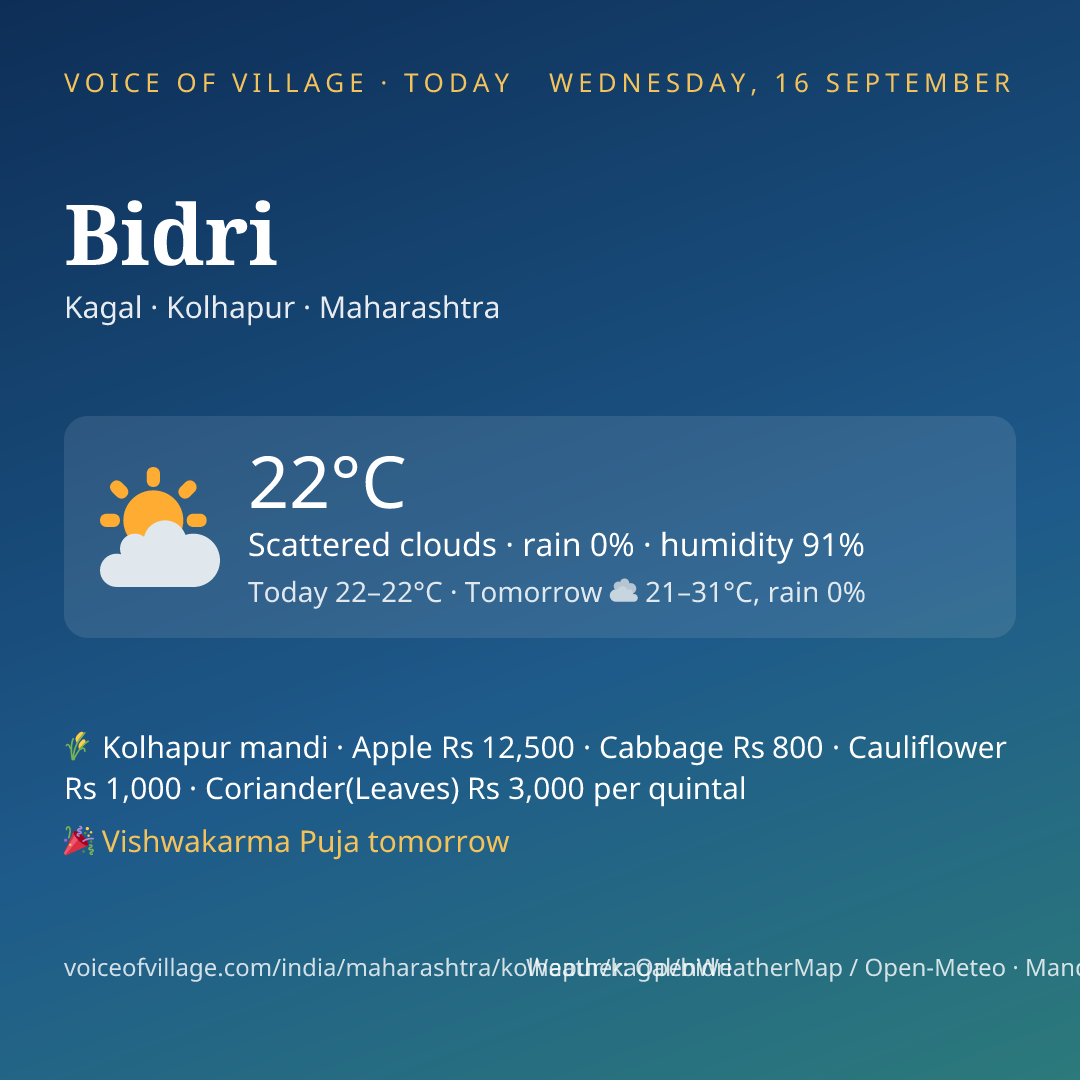 Bidri today