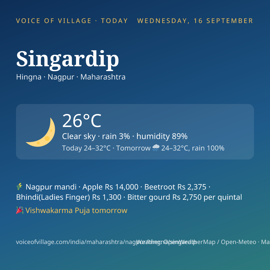 Singardip today