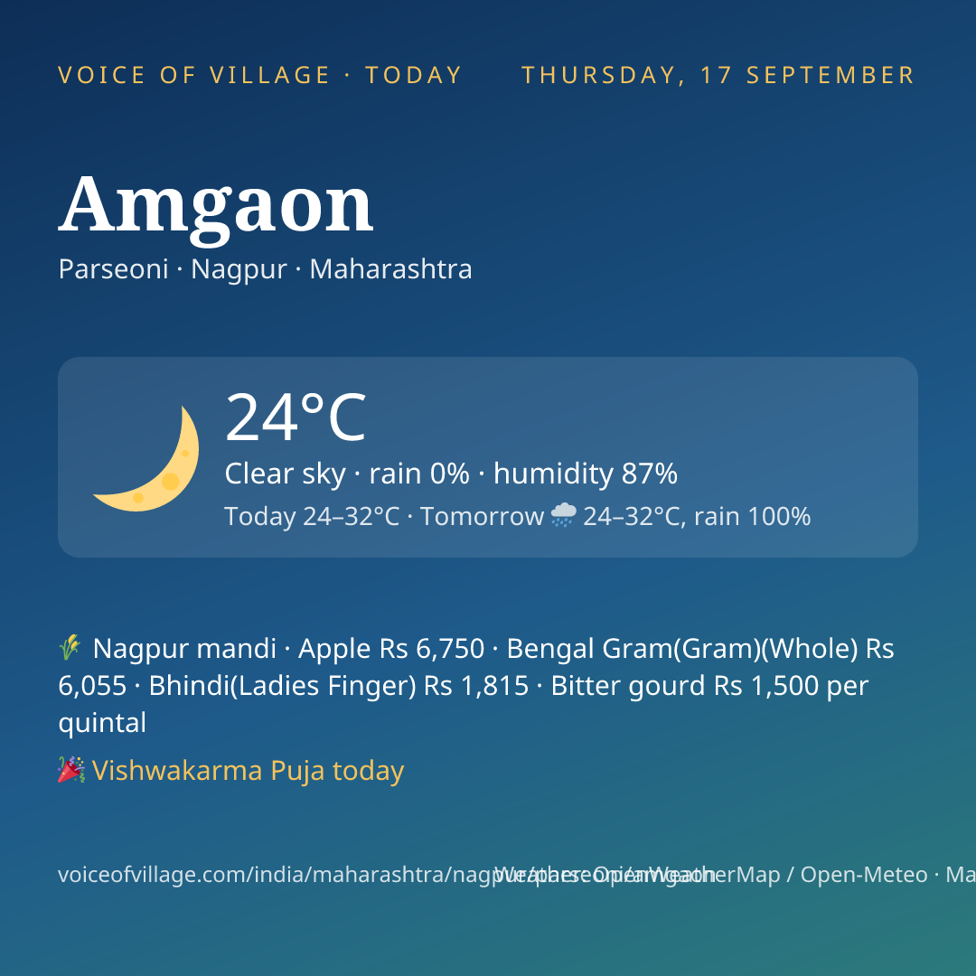 Amgaon today