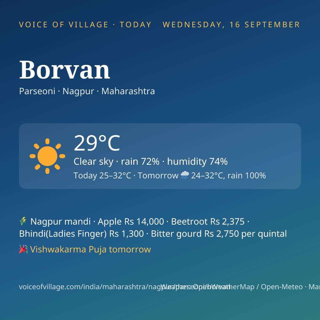 Borvan today
