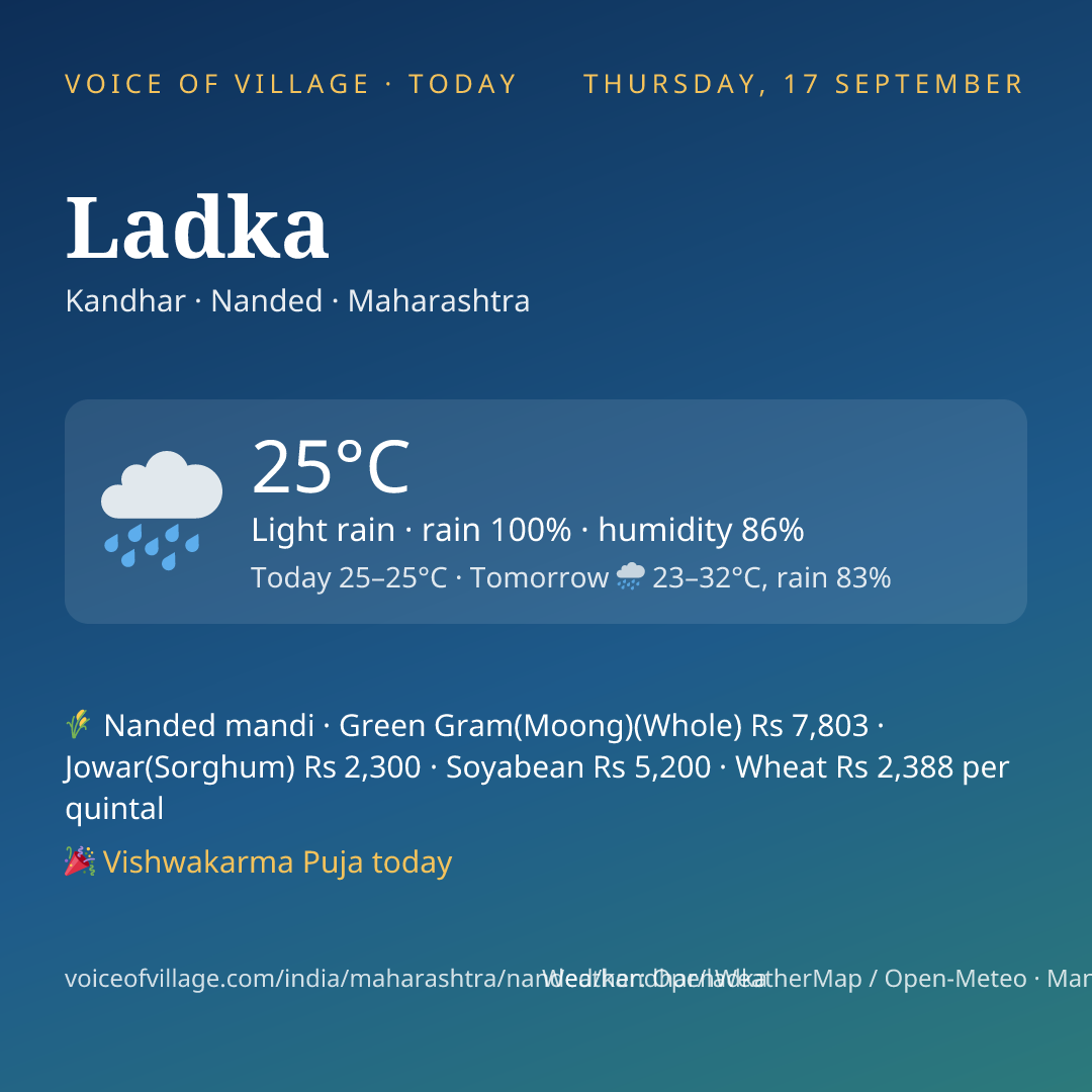 Ladka today