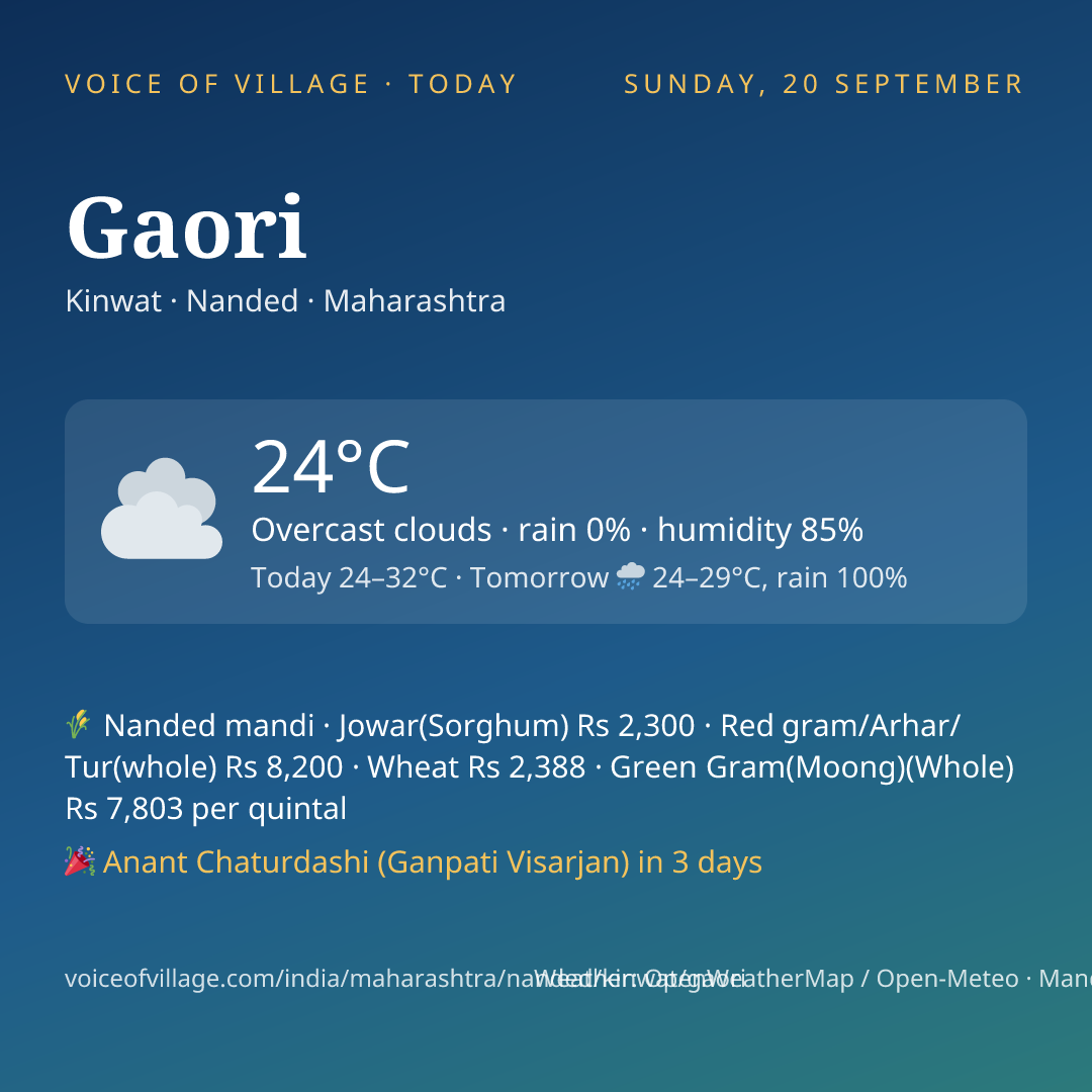 Gaori today