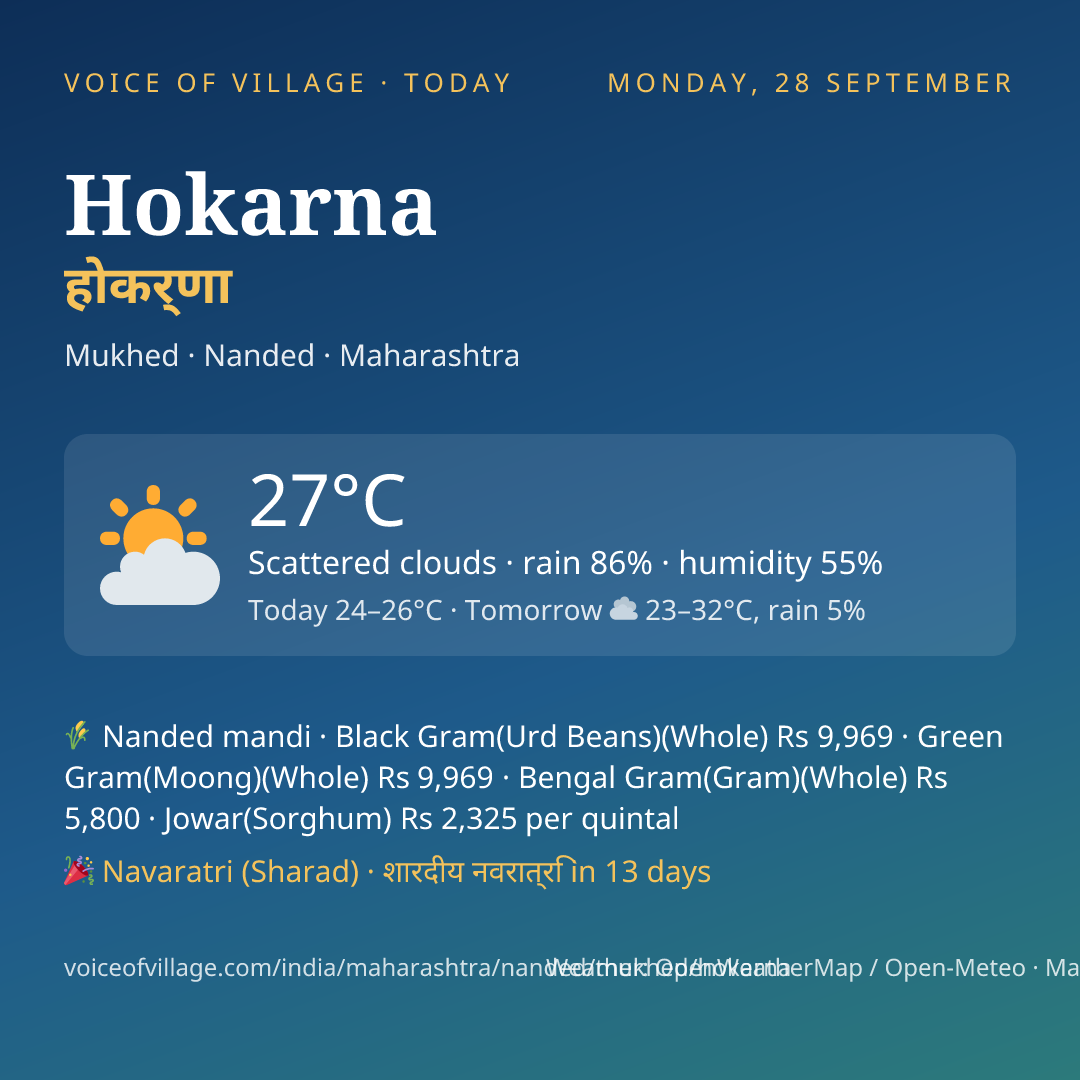 Hokarna today