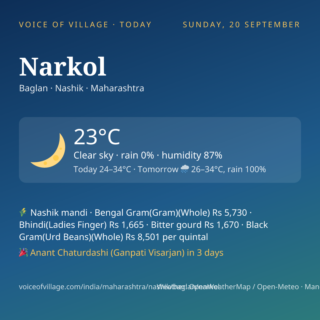 Narkol today