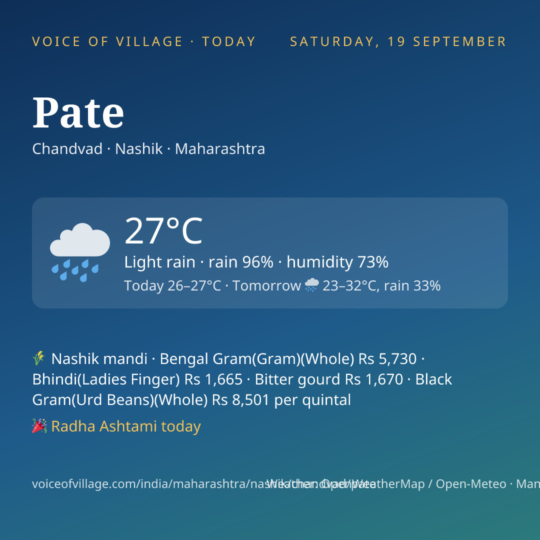 Pate today
